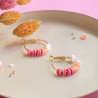Boite de perles rondelles heishi 6 mm - rose pâle