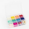 Boite de 11 couleurs POP de perles heishi 6 mm + accessoires