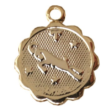 Médaille astro dorée à l'or fin - Bélier