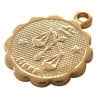 Médaille astro dorée à l'or fin - Balance