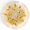 Lot de 20 perles heishi intercalaire - Toupie dorée 6x4mm