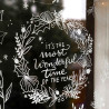 Décorez vos vitres - Forêt de Noël
