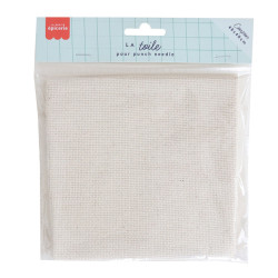 Coupon toile punch needle - 48 x 48 cm