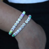 Perles lettres "Bisous" pour bracelet à personnaliser