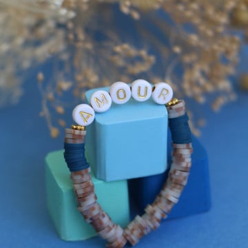 Perles lettres "Summer" pour bracelet à personnaliser