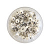 Mix de perles intercalaires rondelles heishi - Argent - 12 g