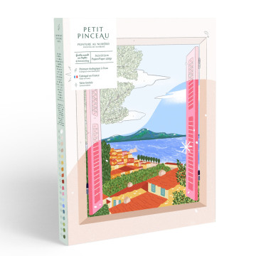 Kit de peinture au numéro - Fenêtre ouverte sur naples par Limistic
