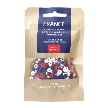 Mélange de perles heishi et de breloques - France