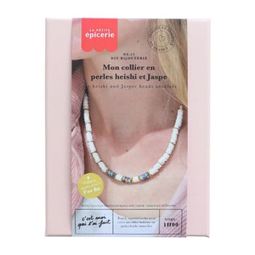 DIY BIJOUTERIE - Mon collier en perles heishi et Jaspe