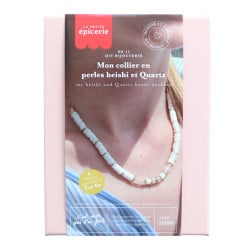 DIY BIJOUTERIE - Mon collier en perles heishi et Quartz