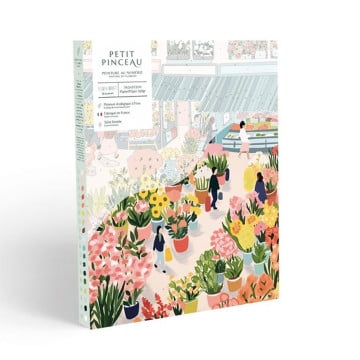 Coffret peinture au numéro - Flower market par Zaze Art