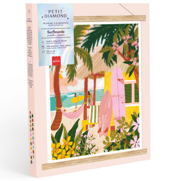 Coffret Petit Diamond - Diamond Painting Surfboards par Julia Cornelius