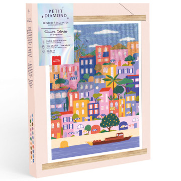 Coffret Petit Diamond - Diamond Painting Maisons Colorées par Coralie Fau