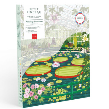 Coffret peinture au numéro - Waterlily Glasshouse par Elaine Lee