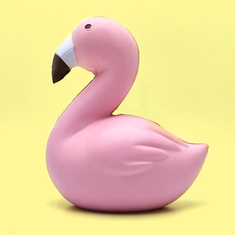 Gros squishy antistress - flamant rose