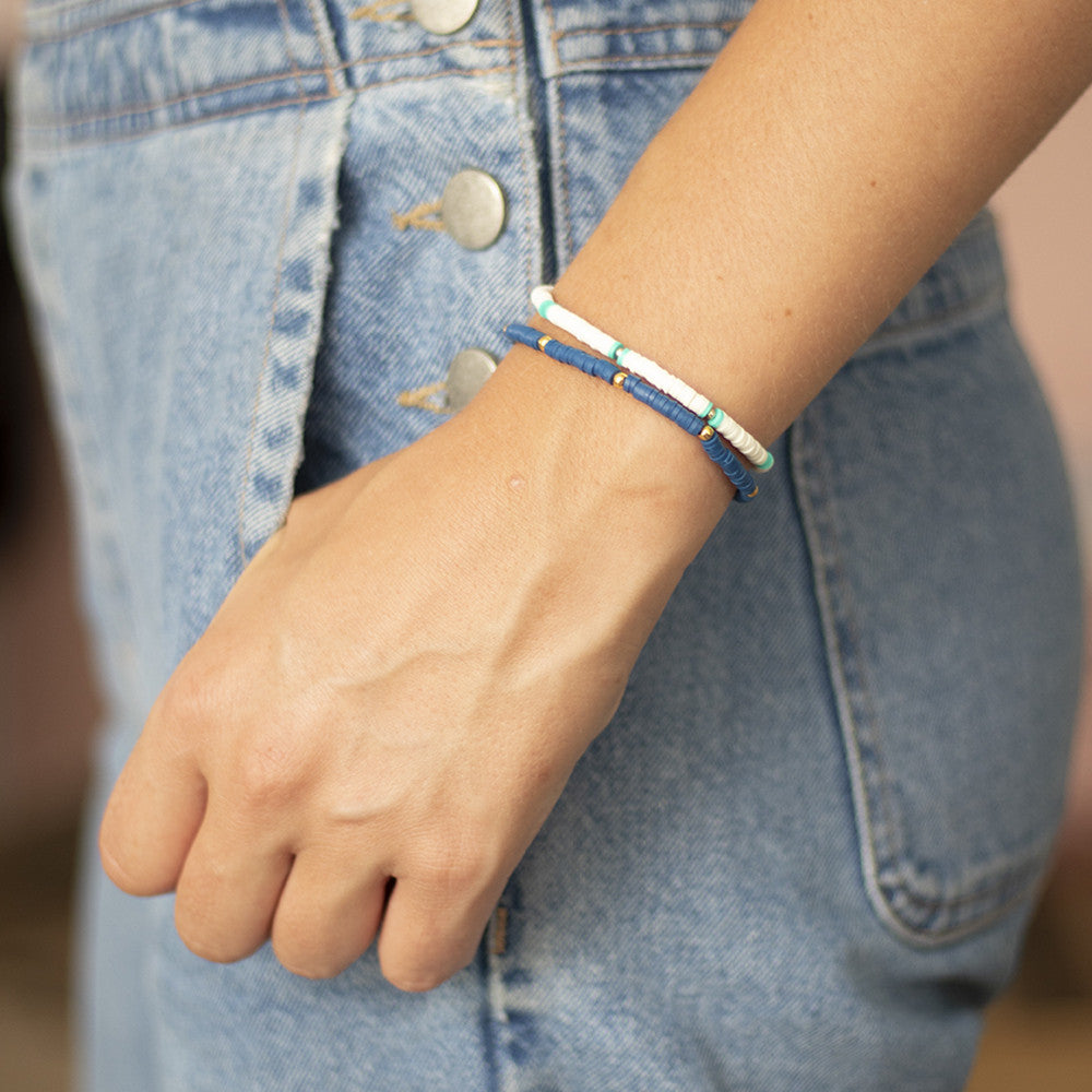 Achat Boîte de 20 perles rondelles heishi intercalaires arrondies argentées - 6x2 mm