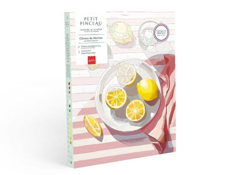Achat Coffret peinture au numéro - Citrons de Menton par La Petite Epicerie