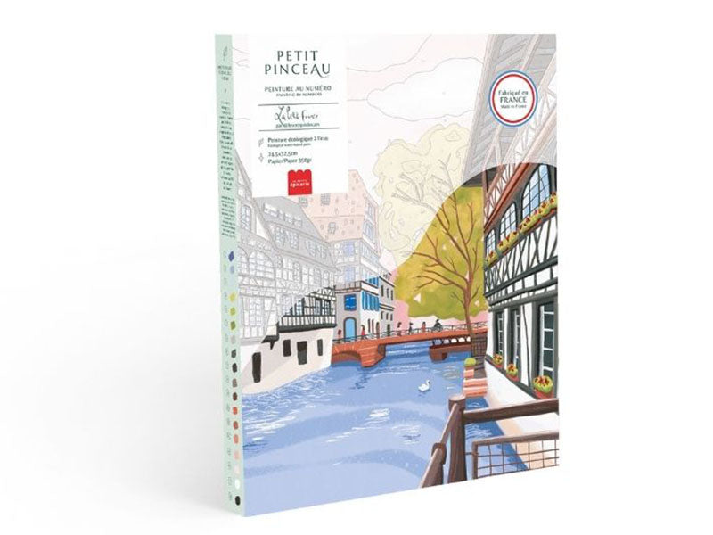 Achat Coffret peinture au numéro - La Petite France par Camille Clerc
