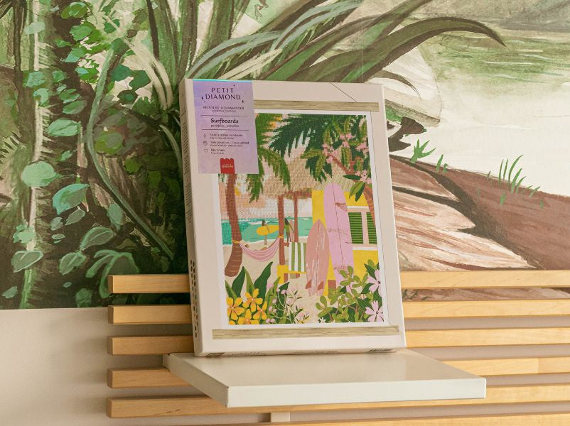 Coffret Petit Diamond - Diamond Painting Surfboards par Julia Cornelius