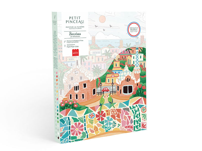 Achat Coffret peinture au numéro - Barcelona par DazlStudio