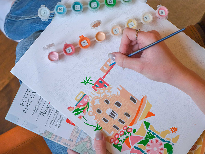 Achat Coffret peinture au numéro - Barcelona par DazlStudio