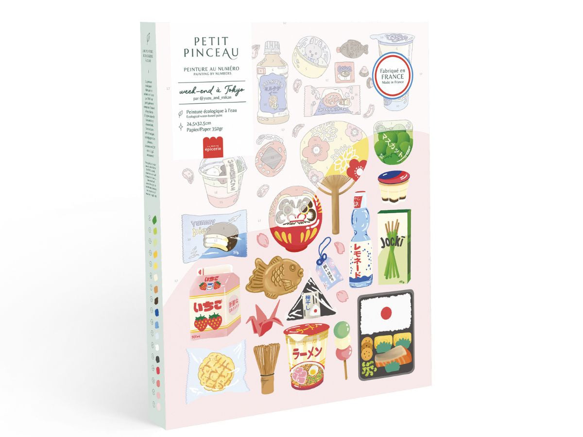 Achat Coffret peinture au numéro - Week-end à Tokyo par Yuzu & Mikan