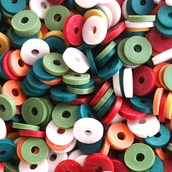 Mélange de perles heishi et de breloques - Dakar