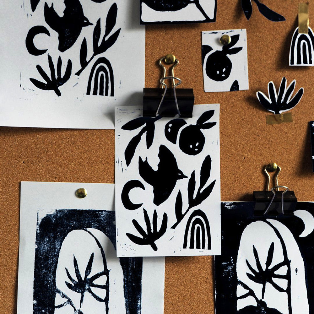 Mes cartes en linogravure