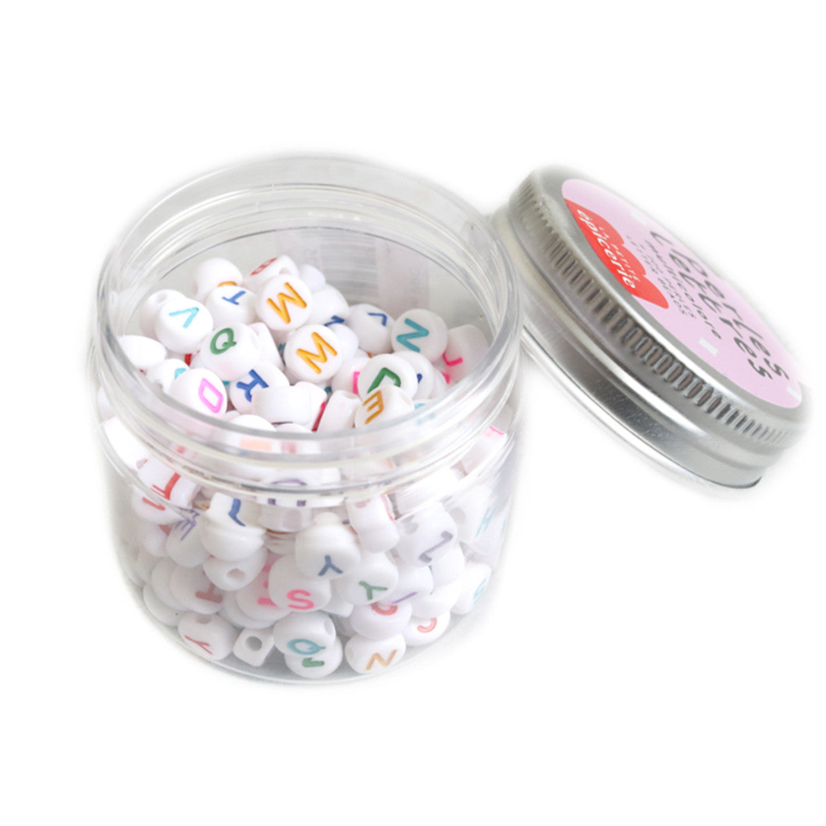 Pot perles lettres – Multicolore