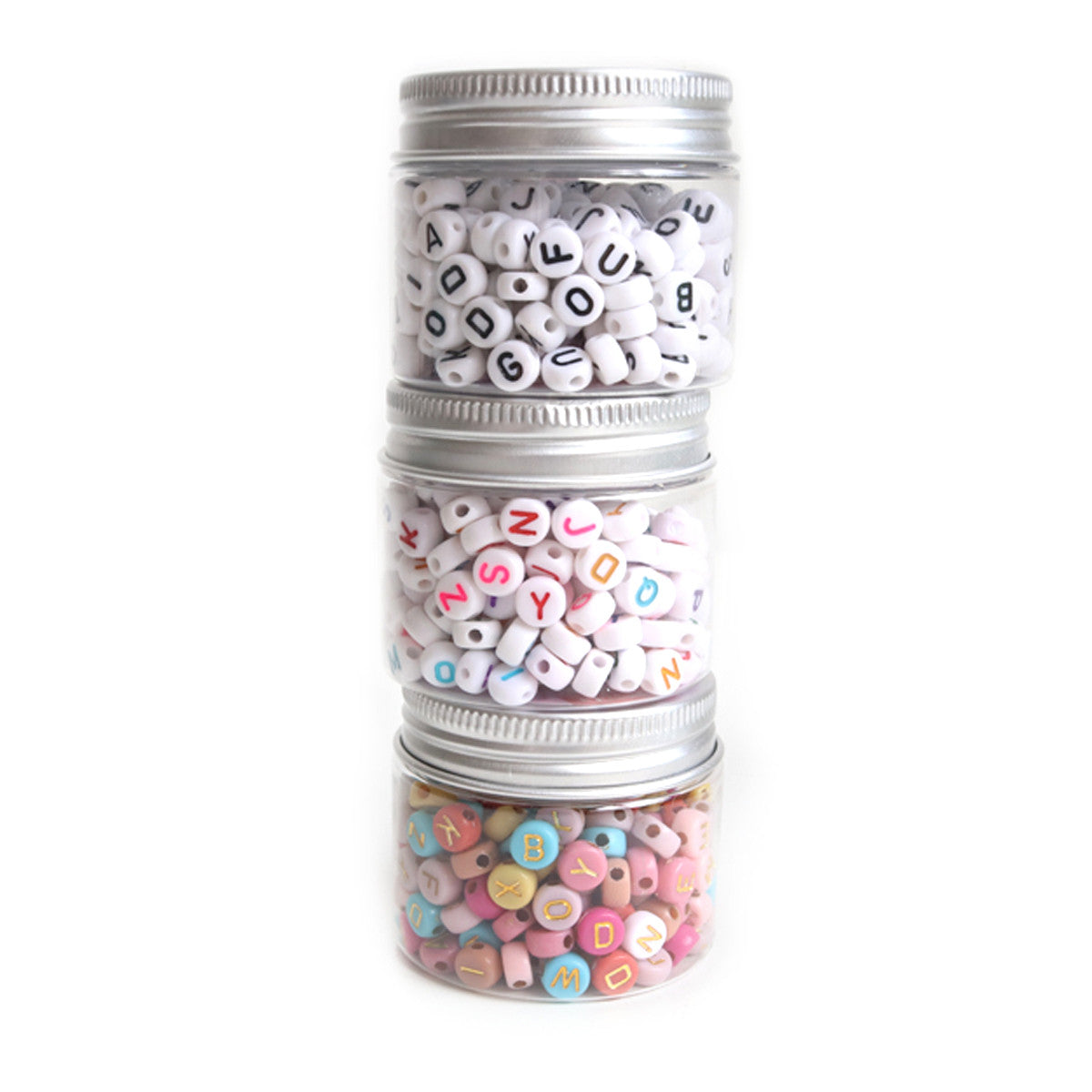 Pot perles lettres – Multicolore