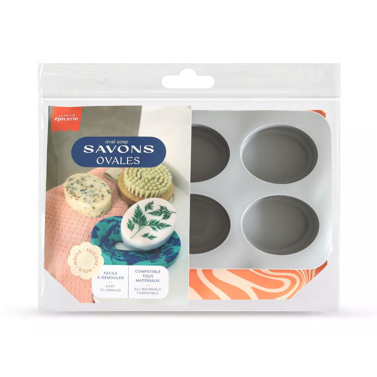 Achat Moule Silicone - Savon Ovale X6