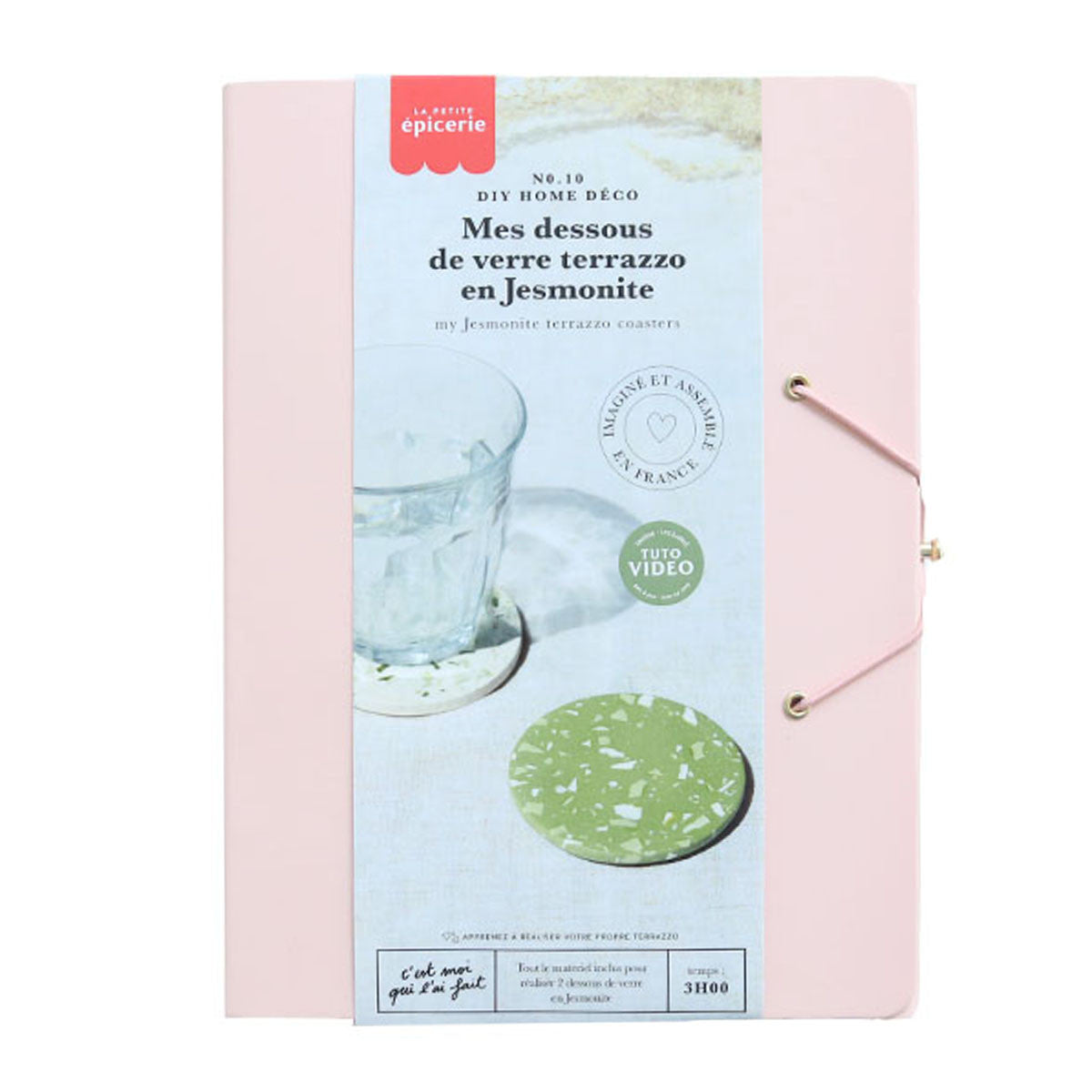 Achat DIY HOME DECO - Mes dessous de verre terrazzo en Jesmonite - Vert
