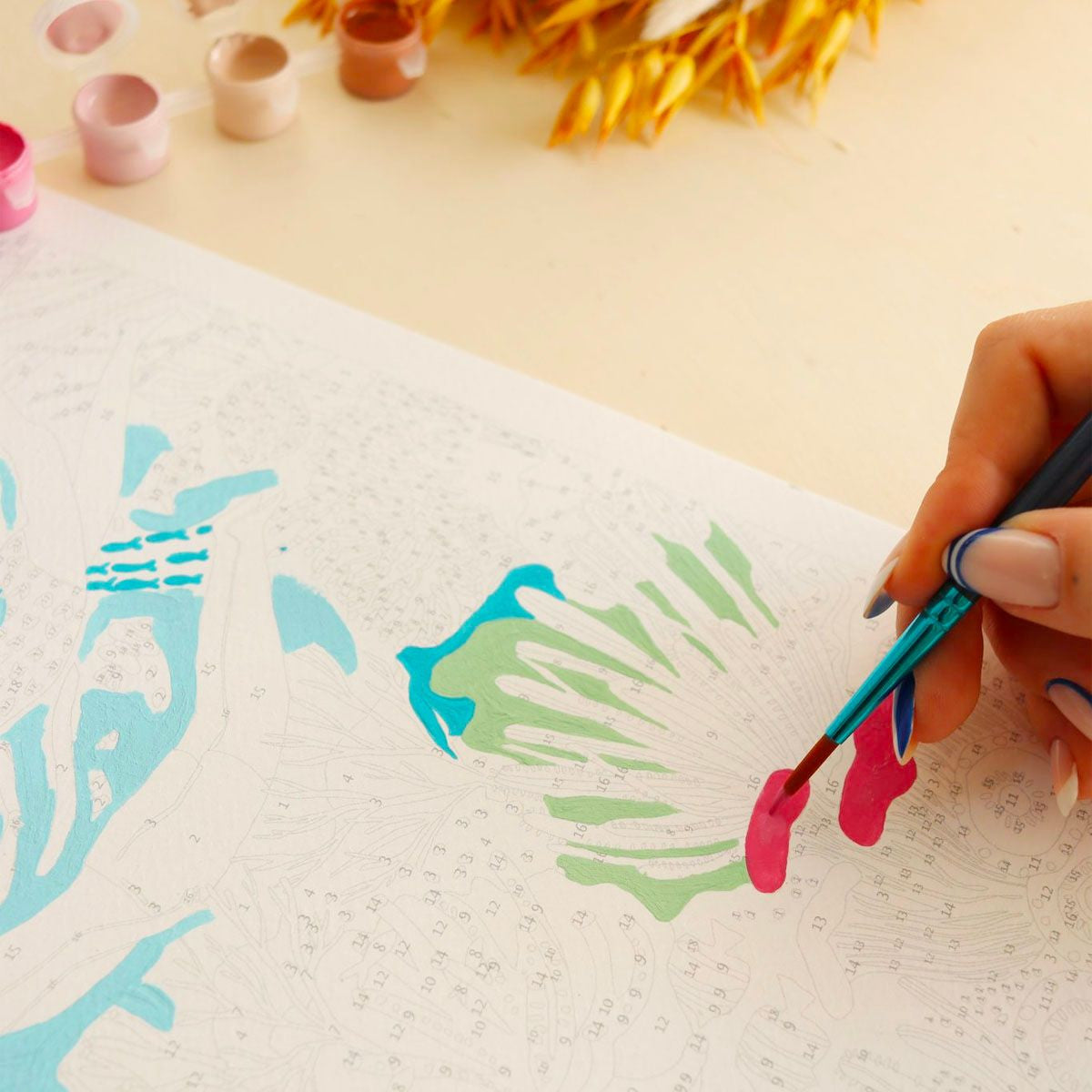 Coffret peinture au numéro - Coral reef par Miranda Sofroniou