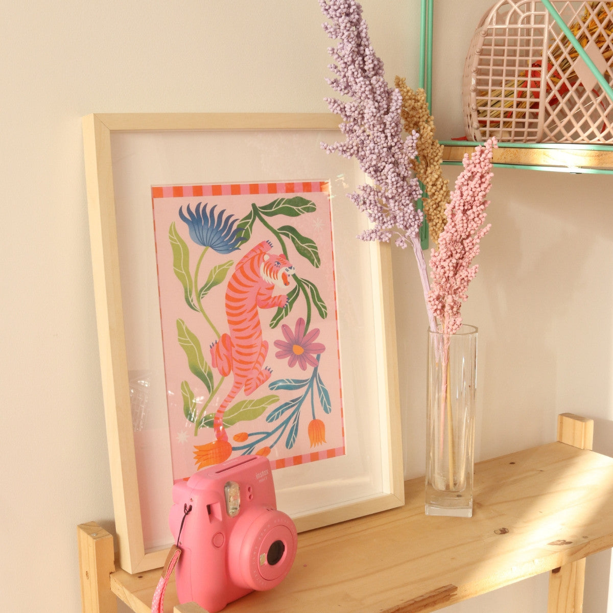 Coffret peinture au numéro - Tigre fleuri par Limistic
