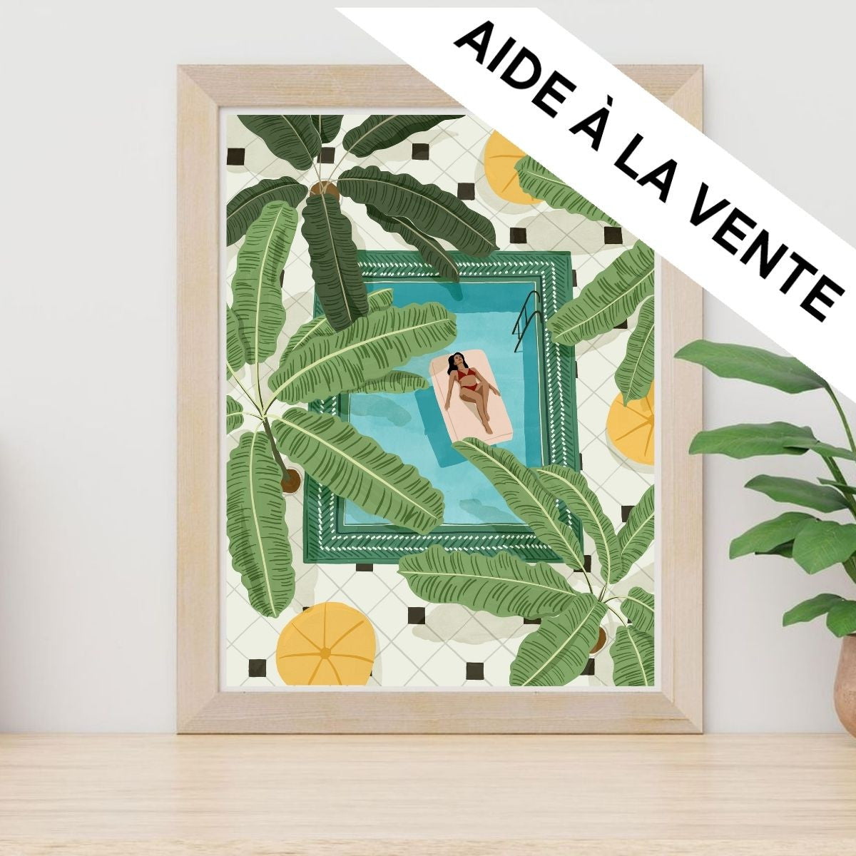 Exemple présentation Petit Pinceau recto/verso - Amsterdam et Daydreaming avec cadre