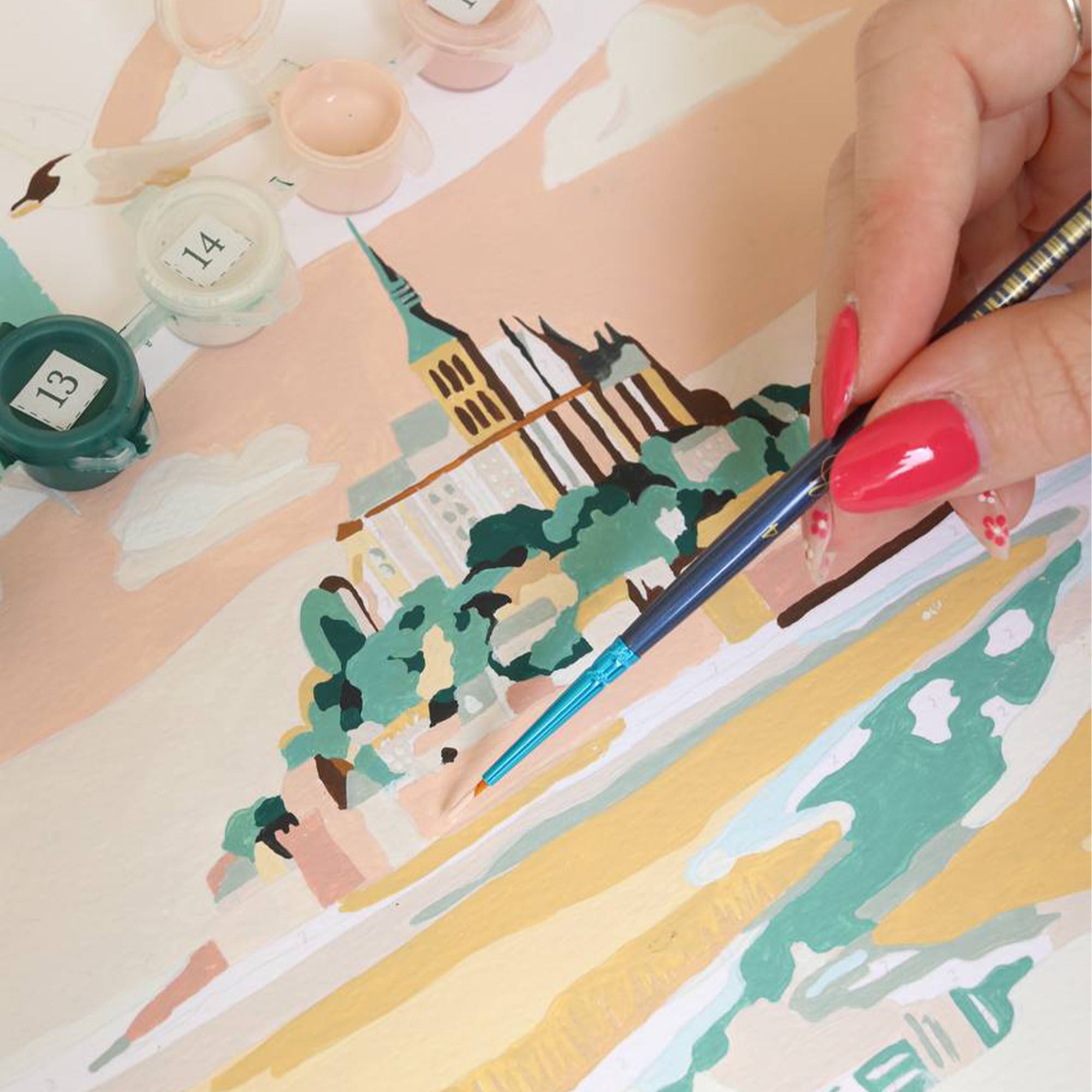 Coffret peinture au numéro - Mont Saint-Michel par La Petite Epicerie