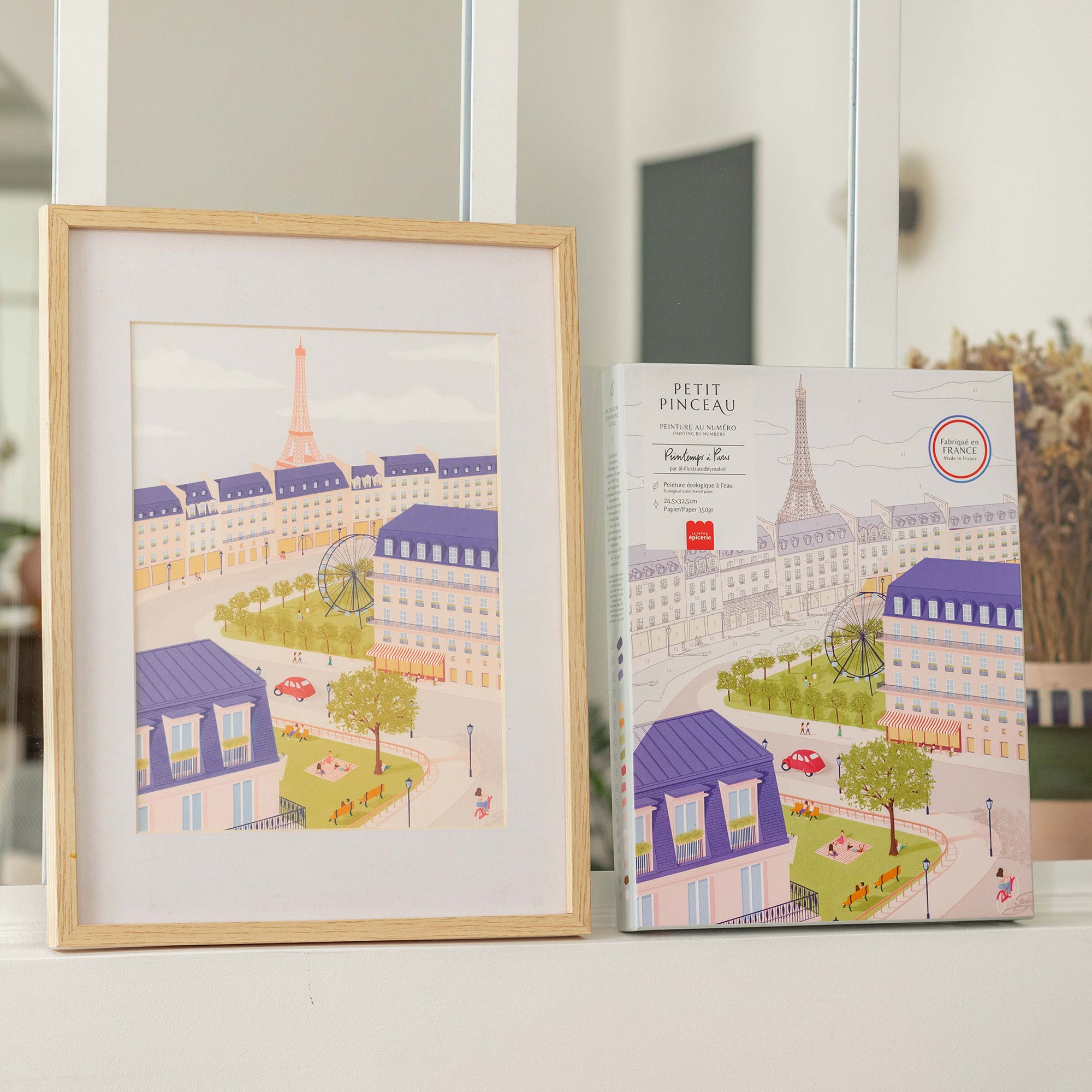 Coffret peinture au numéro - Un printemps à Paris par Mabel Sorrentino