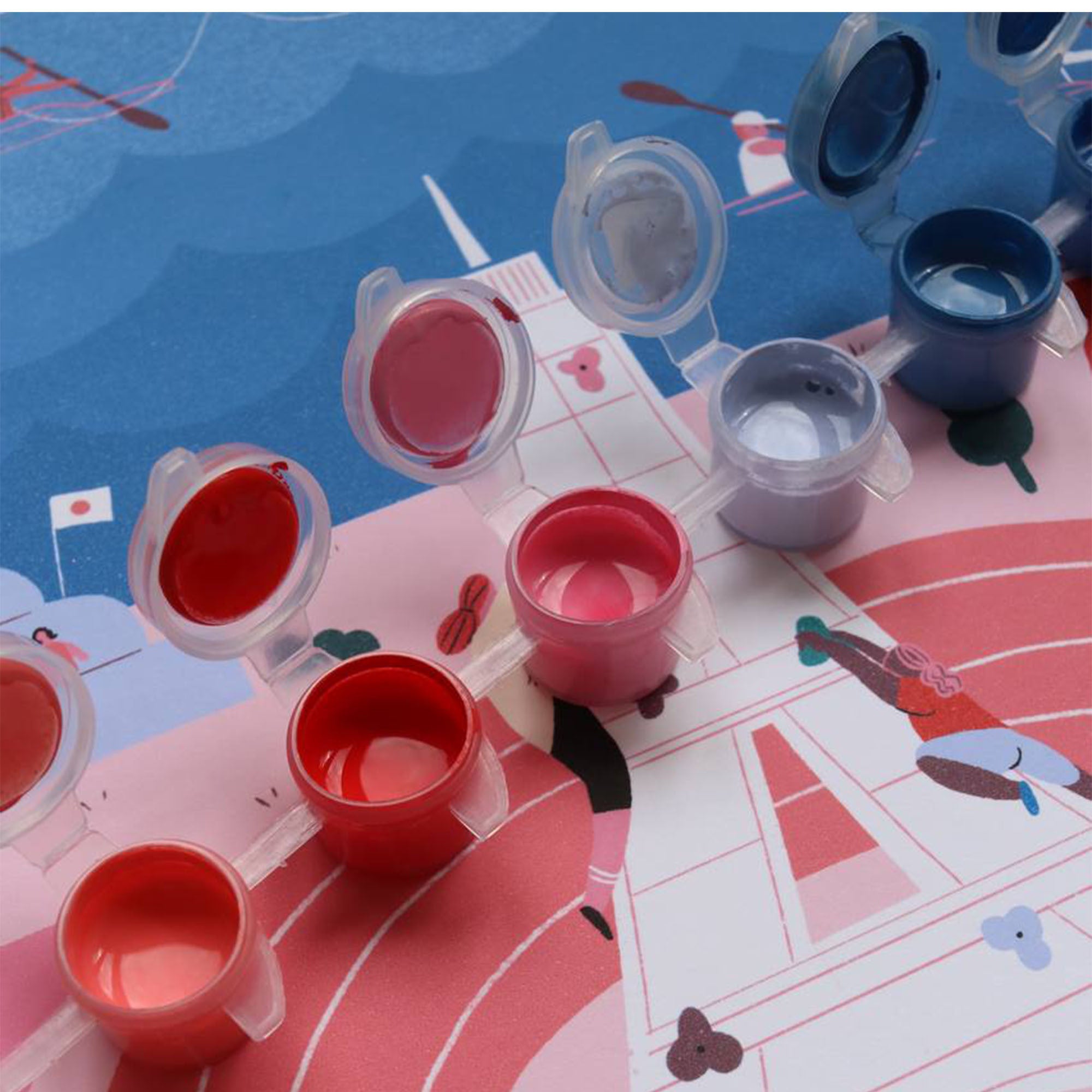 Coffret peinture au numéro - Multi Sports par Anna Fedoseeva