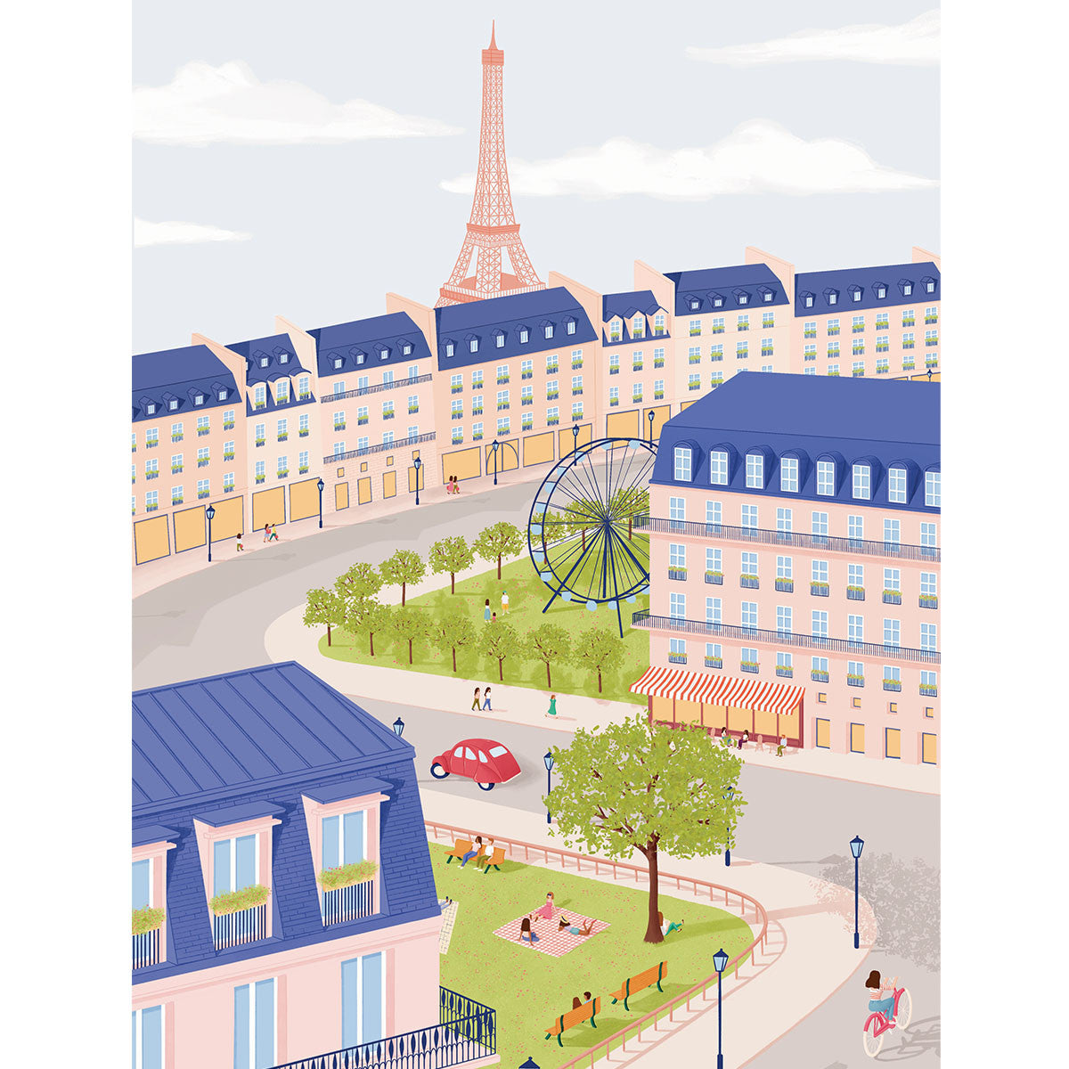Exemple présentation Petit Pinceau recto/verso - Un printemps à Paris et Multi Sports avec Cadre