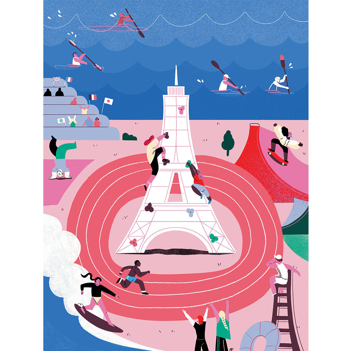 Exemple présentation Petit Pinceau recto/verso - Un printemps à Paris et Multi Sports avec Cadre