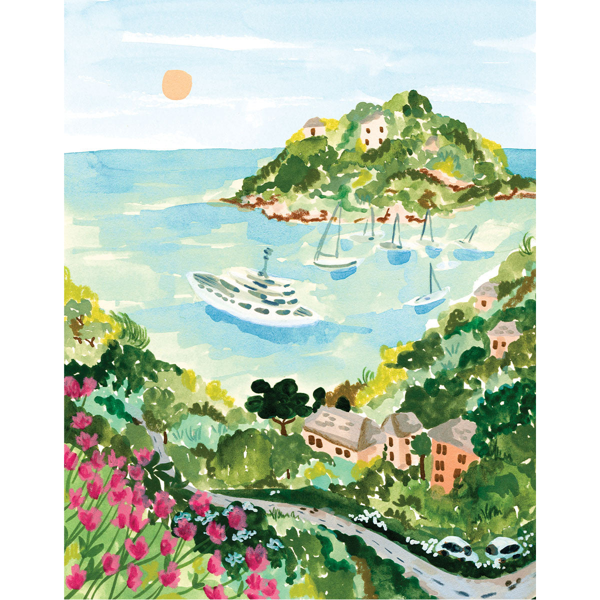 Exemple présentation Petit Pinceau recto/verso - Bora Bora et Balade dans les Calanques avec Cadre