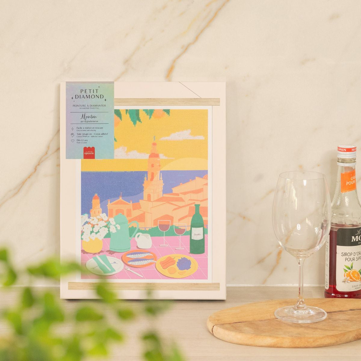 Coffret Petit Diamond - Diamond Painting Menton par Gisele Murias