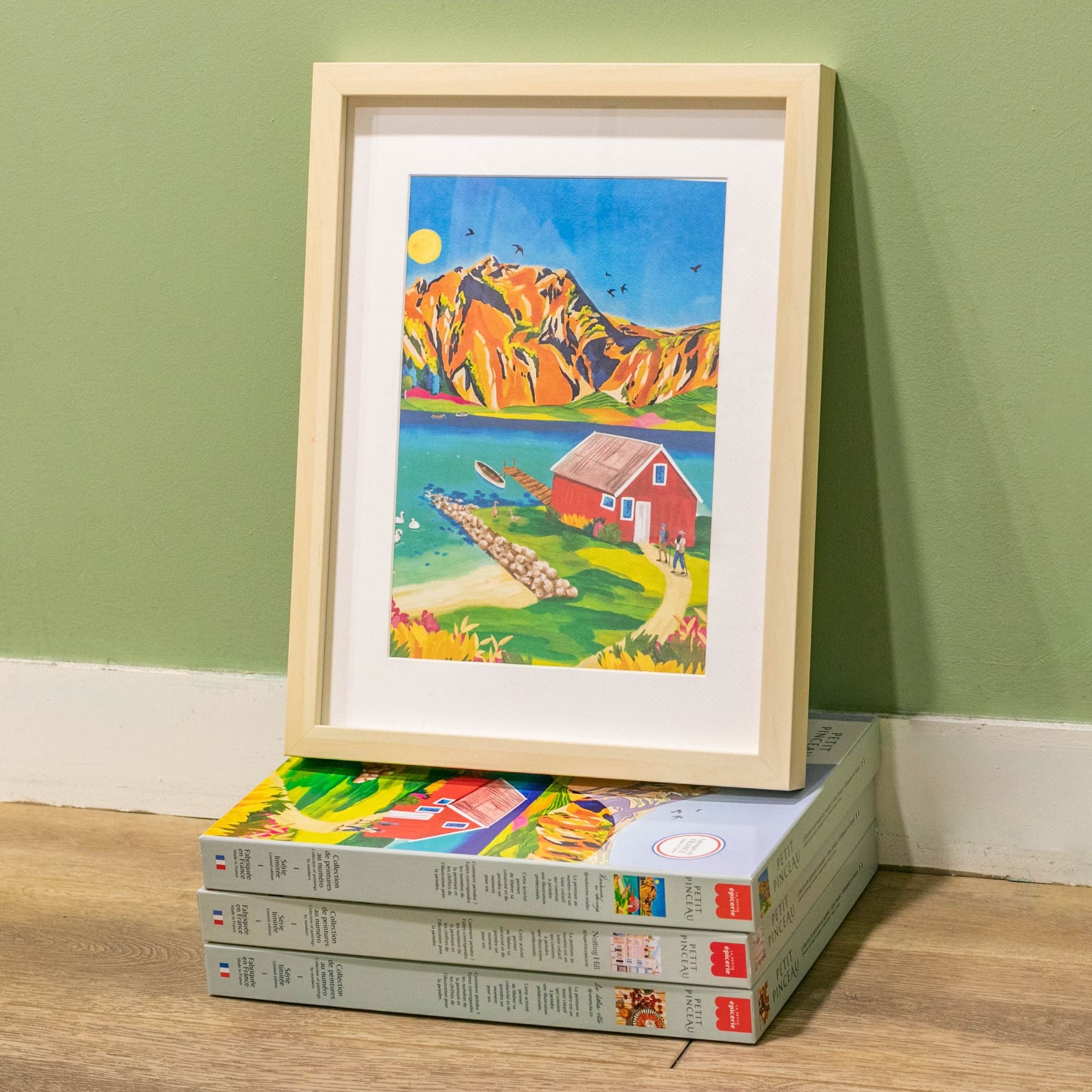 Coffret peinture au numéro - Randonnée en Norvège par Nolwenn Studio