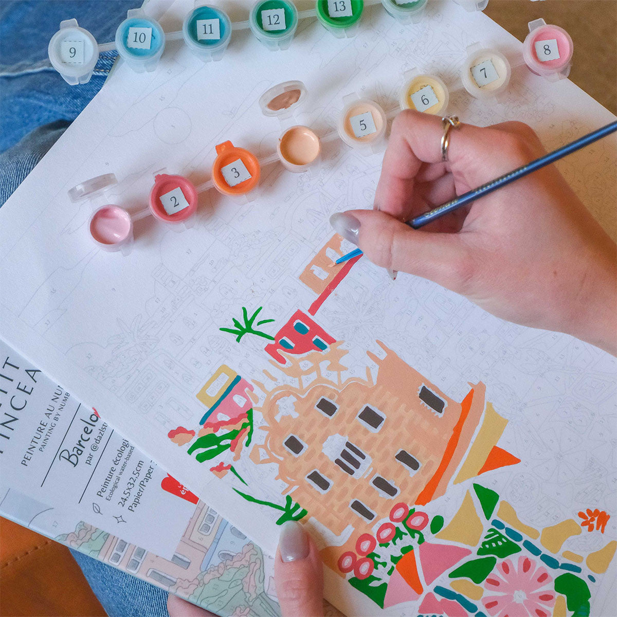 Coffret peinture au numéro - Barcelona par DazlStudio