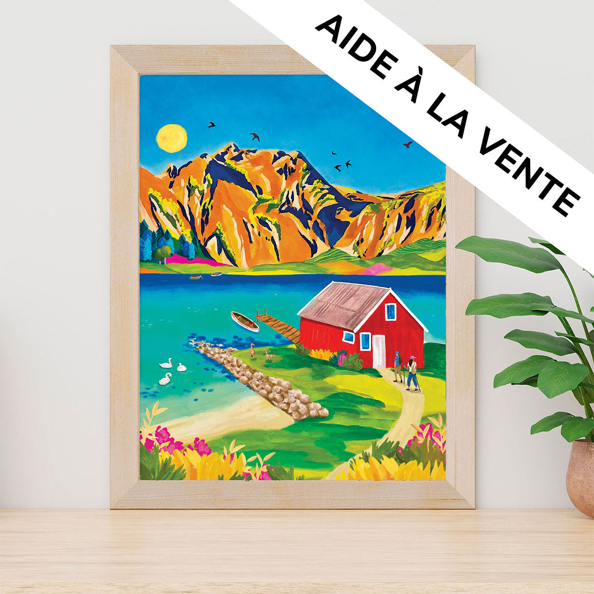 Exemple présentation Petit Pinceau recto/verso - Barcelona et Randonnée en Norvège avec Cadre