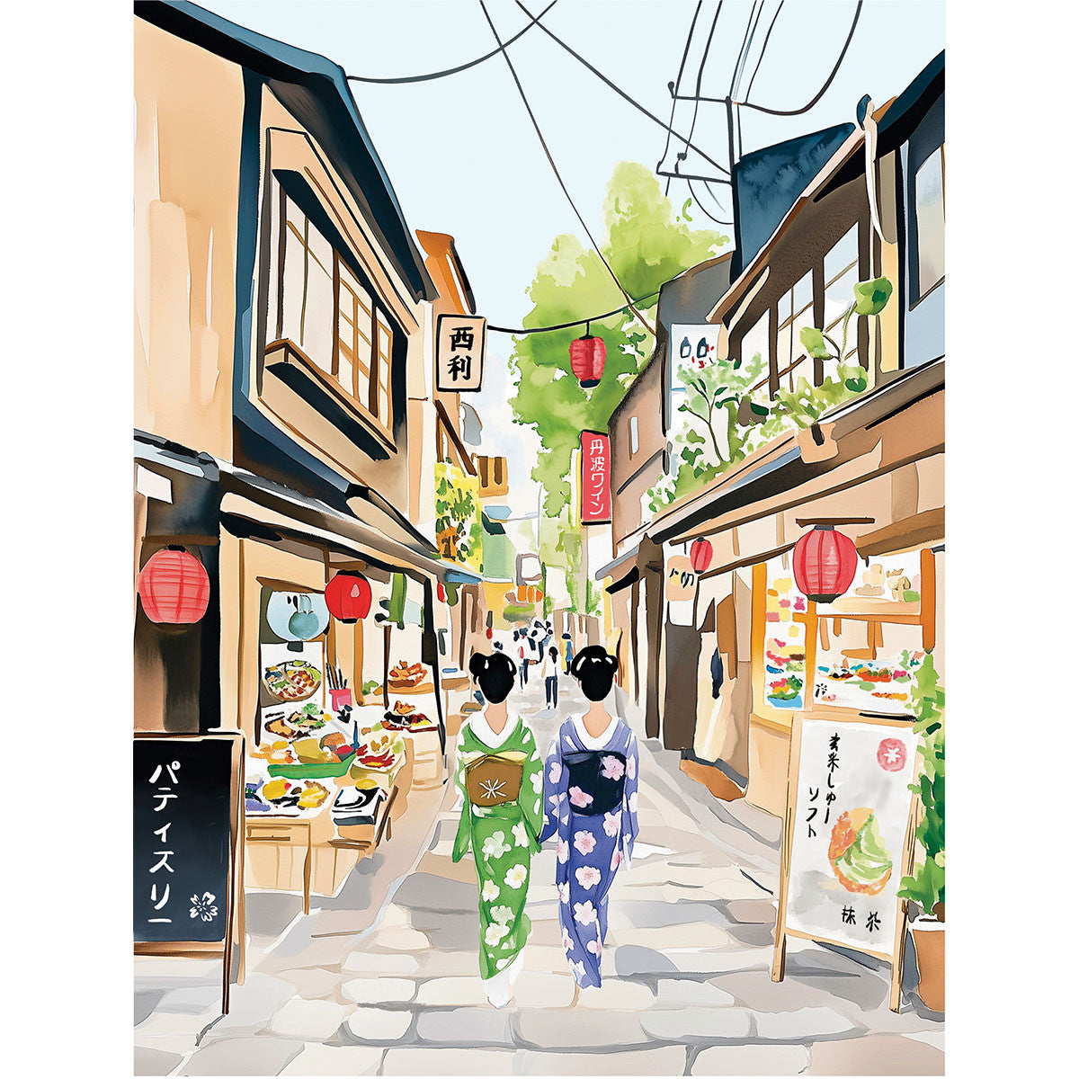 Exemple présentation Petit Pinceau recto/verso - Kyoto et Week-end à Tokyo avec Cadre