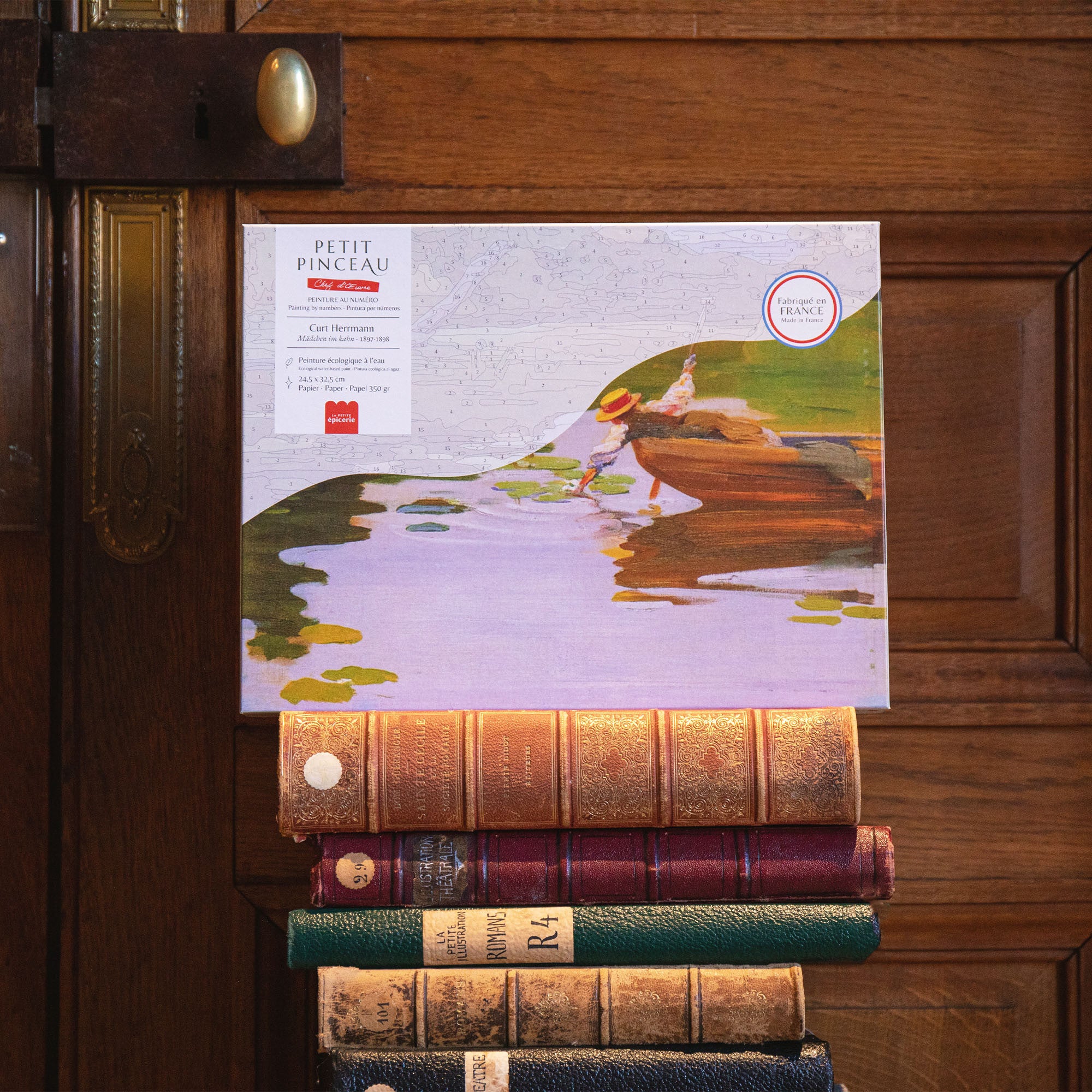 Coffret peinture au numéro - Mädchen im kahn - Curt Herrmann