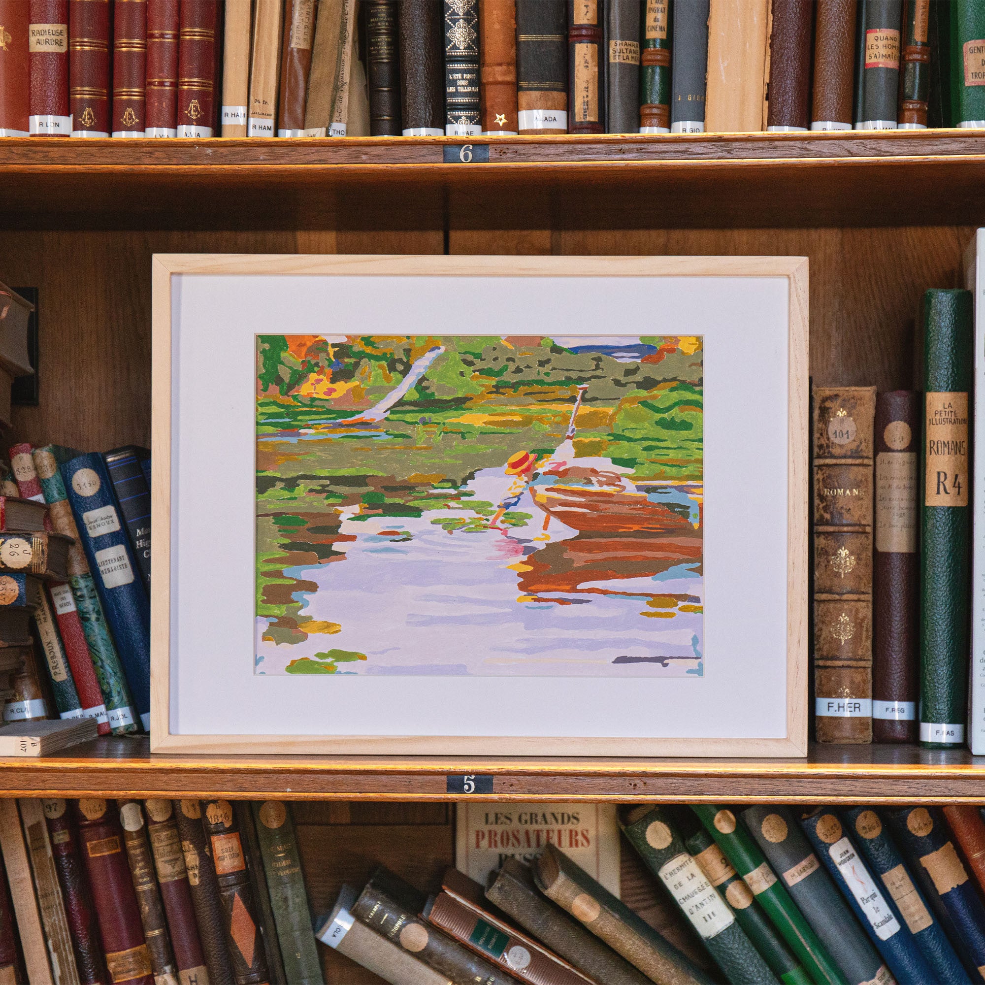 Coffret peinture au numéro - Mädchen im kahn - Curt Herrmann