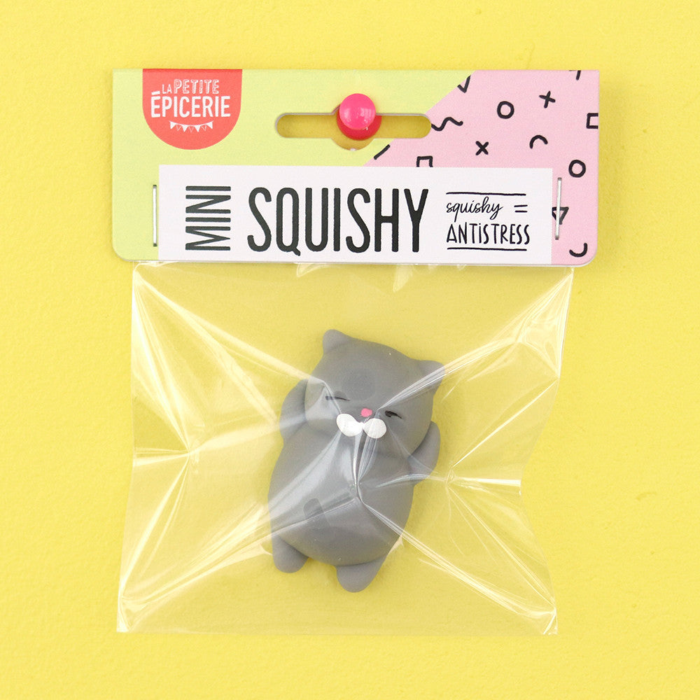 Achat Mini squishy chat gris