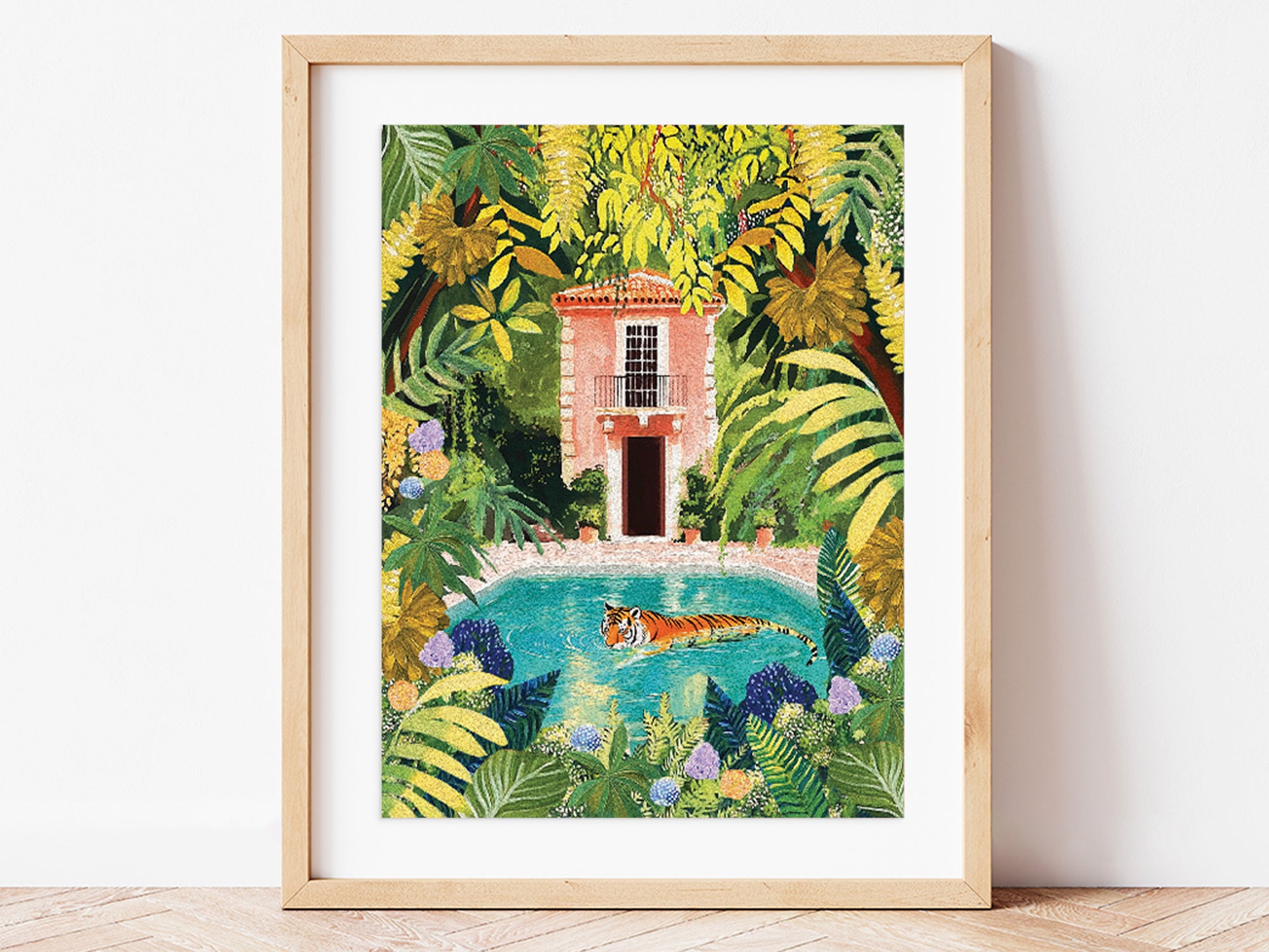Achat Coffret peinture au numéro - Tiger Relaxing In My Pool